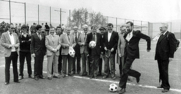 Sportplatzeinweihung nach der Sanierung 1983