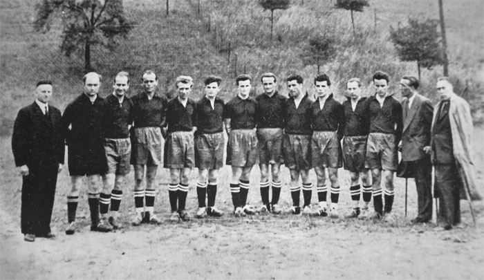 Die 1. Mannschaft im Jahr der Neugründung 1954