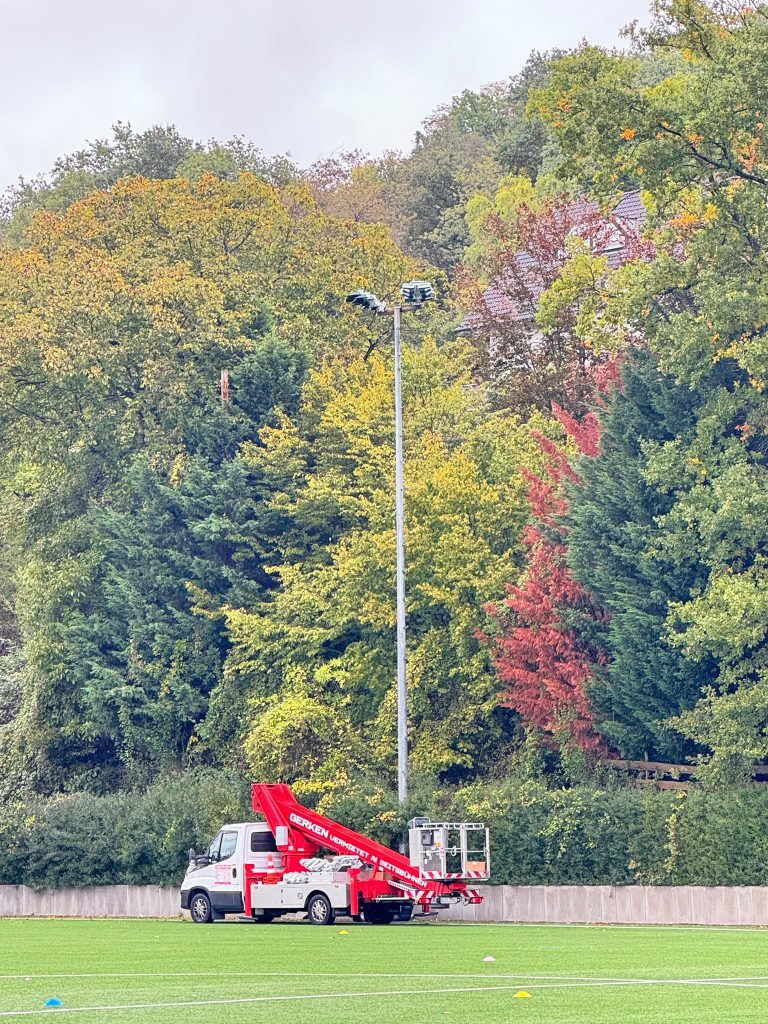 Die Montage durch die Firma lumosa